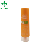 tubo de plástico oval cosmético creme de sol tubo macio